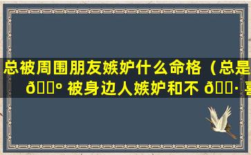 总被周围朋友嫉妒什么命格（总是 🌺 被身边人嫉妒和不 🌷 喜欢）